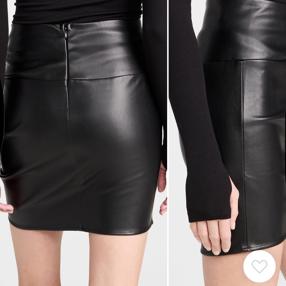 ASTR Faux Leather Black Mini Skirt Size Small - Picture 10 of 11